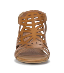 Velvet Block Heel Sandal Caramel - Women