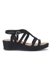 Wilma Wedge Sandal Black - Women