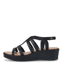 Wilma Wedge Sandal Black - Women