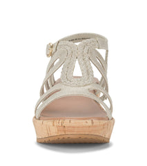 Wilma Wedge Sandal Champagne - Women