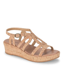 Wilma Wedge Sandal Natural Cork - Women