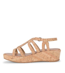 Wilma Wedge Sandal Natural Cork - Women