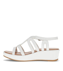 Wilma Wedge Sandal White - Women