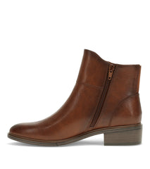 Alona Block Heel Bootie Cognac - Women