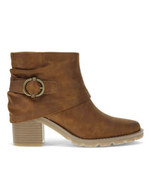 Deborah Block Heel Bootie Toffee - Women