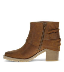 Deborah Block Heel Bootie Toffee - Women