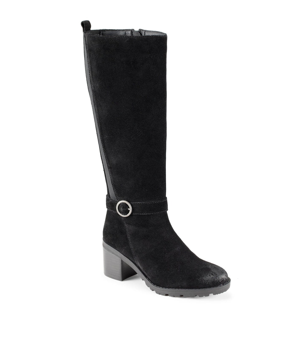 Della Tall Boot Black Suede - Women