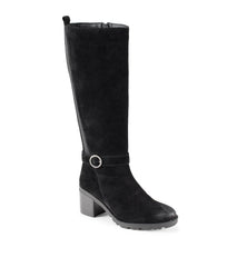 Della Tall Boot Black Suede - Women