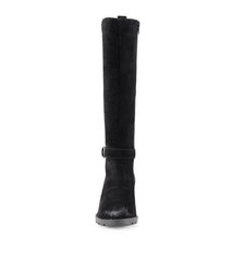 Della Tall Boot Black Suede - Women