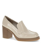 Gretel Block Heel Loafer Ivory - Women