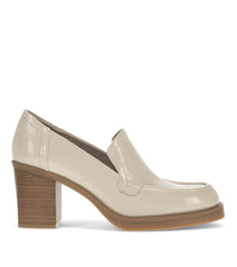 Gretel Block Heel Loafer Ivory - Women