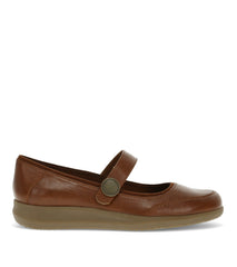 Joesie Mary Jane Flat Mahogany - Women