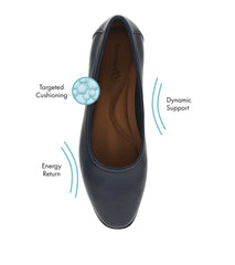 Tania Casual Flat Dark Navy - Women