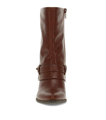 Yamura Midi Boot Mahogany - Women