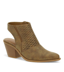Yangley Block Heel Bootie Gold - Women