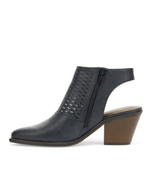 Yangley Block Heel Bootie Navy - Women