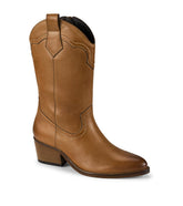 Nita Western Boot Cognac Leather - Women
