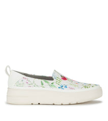 Nevin Slip On Sneaker White Multi Flower Canvas - Women