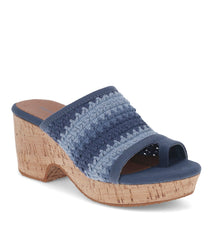 Bethie Wedge Sandal Ocean Multi - Women