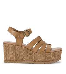 Savannah Wedge Sandal Caramel - Women