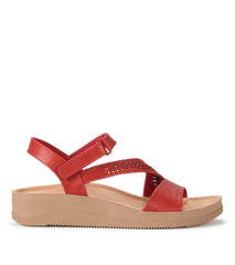 Frolick Wedge Sandal Cherry Red - Women