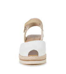 Acadia Peep Toe Wedge Sandal White - Women