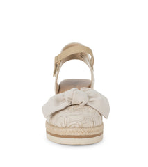 Arabelle Closed Toe Wedge Sandal Cream - Women