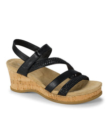 Ciara Wedge Sandal Black - Women