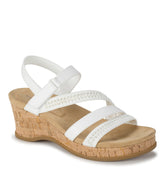 Ciara Wedge Sandal White - Women