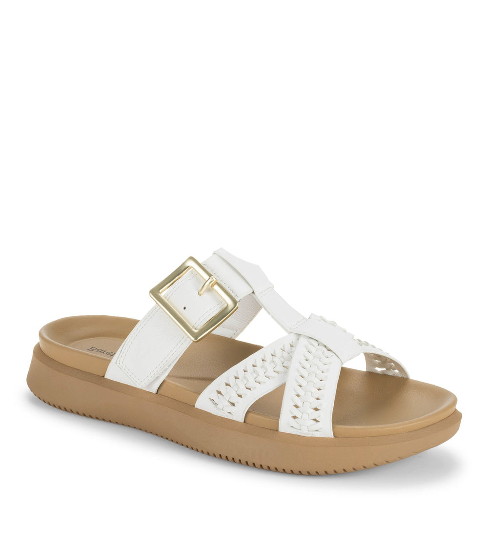 Emmery Slide Sandal White - Women