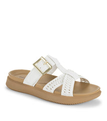 Emmery Slide Sandal White - Women