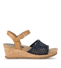 Fernelle Wedge Sandal Navy Blue - Women