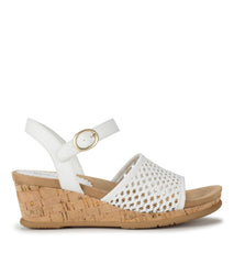 Fernelle Wedge Sandal White - Women
