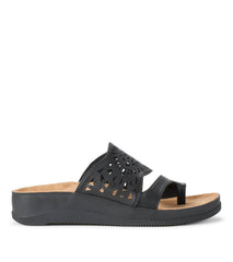 Flora Slide Sandal Black - Women