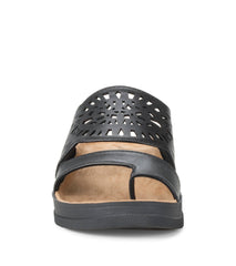 Flora Slide Sandal Black - Women