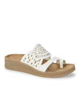 Flora Slide Sandal White - Women