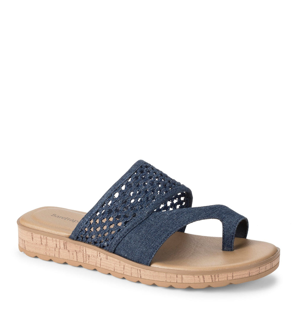 Gibby Slide Sandal Dark Denim - Women