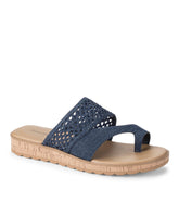 Gibby Slide Sandal Dark Denim - Women