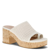 Maia Block Heel Sandal Natural - Women