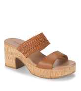 Myles Block Heel Sandal Dark Caramel - Women