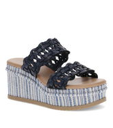 Skylar Wedge Sandal Dark Navy - Women