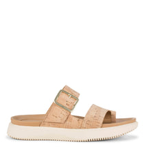 Eliza Slide Sandal Natural Cork - Women