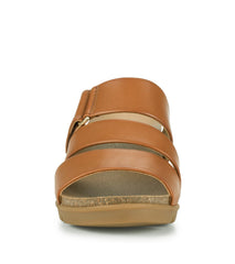 Michi Wedge Sandal Dark Caramel - Women
