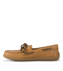 Beverlie Boat Shoe Tan Leather - Women