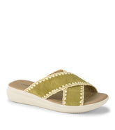 Dolinda Slide Sandal Kelp Suede - Women