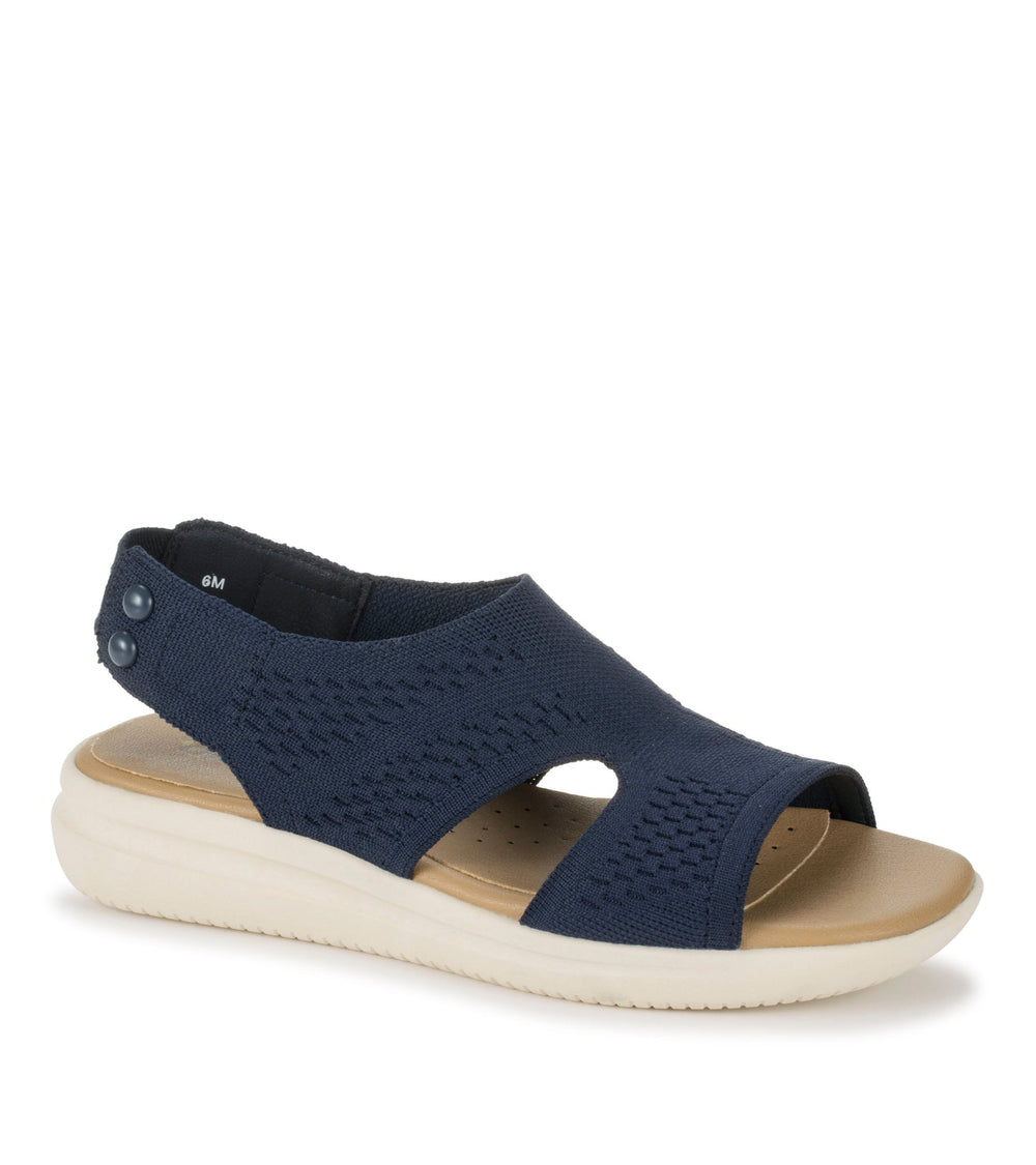 Duffy Slip On Sandal Navy Blue - Women