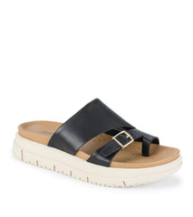 Henrika Slide Sandal Black Leather - Women