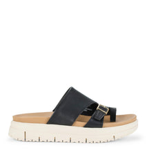 Henrika Slide Sandal Black Leather - Women