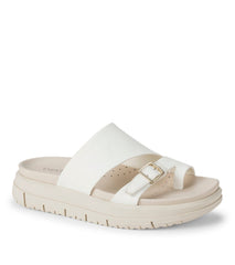 Henrika Slide Sandal Off White Leather - Women
