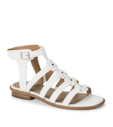 Nathalia Gladiator Sandal White Leather - Women